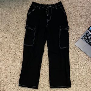 Black Cargo Shein Pants